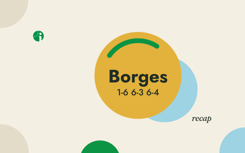Borges d. Ruud 1-6 6-3 6-4, Basel Round of 16